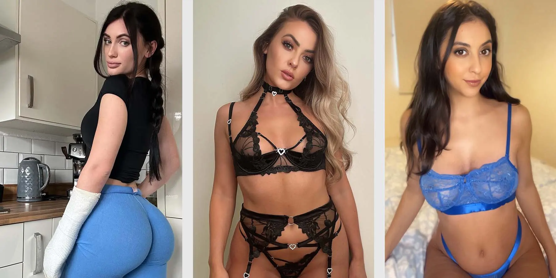 British OnlyFans Models in Lingerie